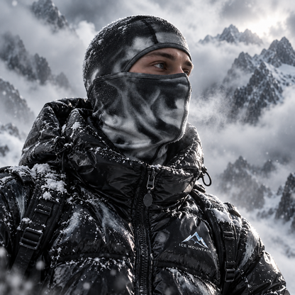 Cagoule Ice Mountain noire qui change de couleur