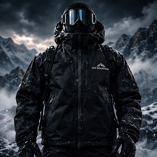 Veste hydro-réactive Ice Mountain noire – vue de face