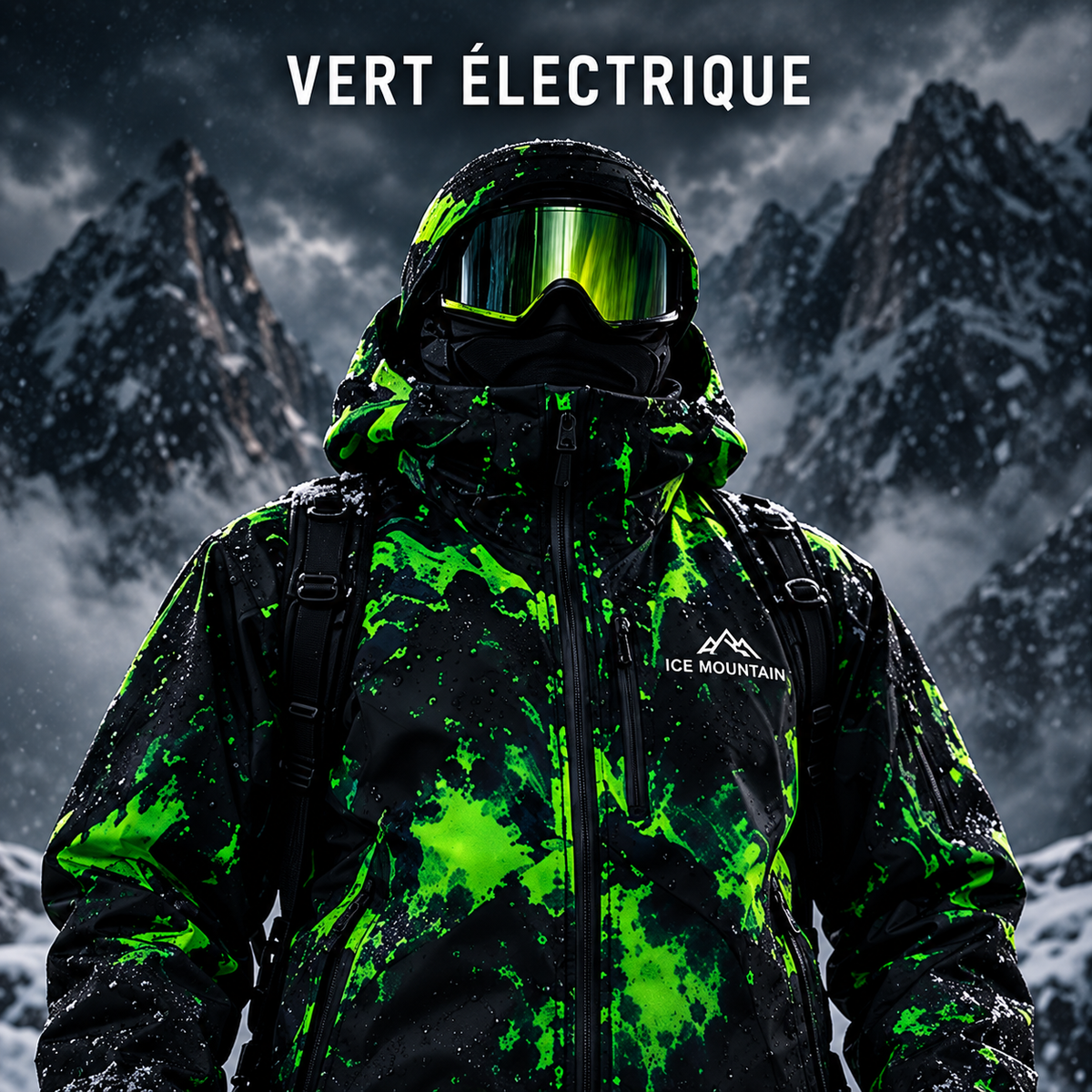Veste hydro-réactive – coloris vert électrique